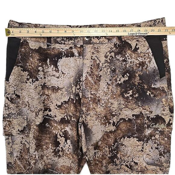 Cabelas Mens Prairie Camo Cargo Performance Pants Sz 2XL Lightweight Hunting - Picture 9 of 12